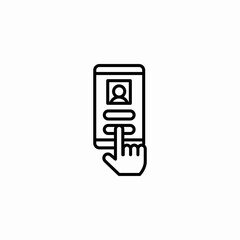 accept friendship request icon sign vector