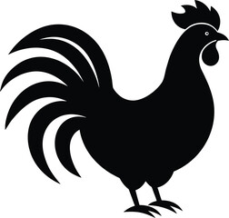 Rooster Silhouette Icon