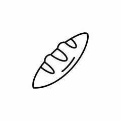 loaf bread icon sign vector