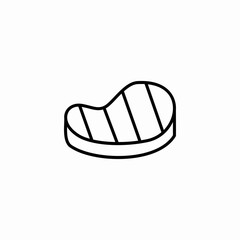 meat stake icon sign vector