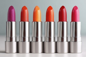 Display features a range of lipsticks in vibrant hues, highlighting popular colors for makeup lovers and beauty trends