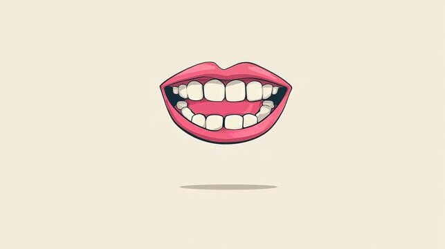 Bright Cartoon Smile Illustration