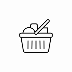 shopping basket icon sign vector