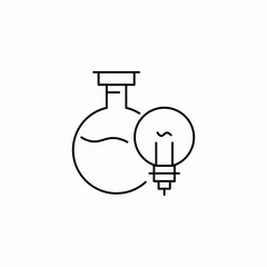 flask bulb icon sign vector