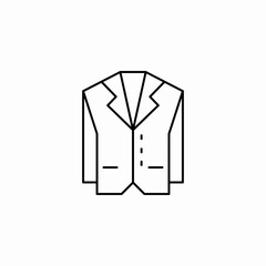 grooms jacket icon sign vector