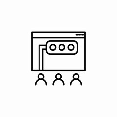 workflow collaboration icon sign vector