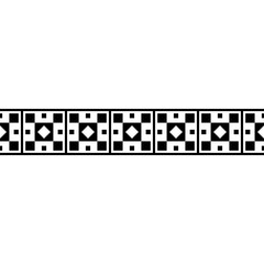 Square Stripe Pattern made from shape combination in black and white color. Can be used for a combination of carpet, paper, clothes or curtain frames