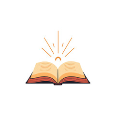open book vector illustration