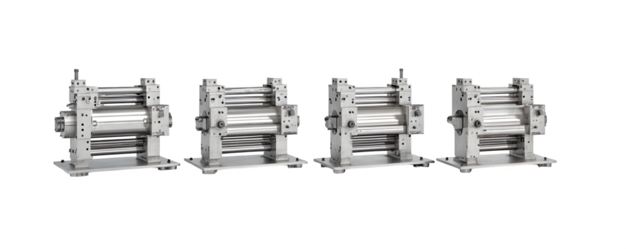 Detailed Professional Transparent-Background Four automatic rebar benders digital artwork, commercial stock asset, ideal for print projects and graphic design, content creation