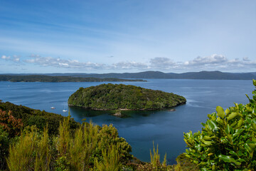 Tranquil Island View Surrounded by Blue Waters