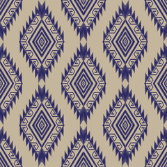 retro vintage ethnic aztec tribal acient pattern seamless background for fashion fabric and textile,2d illustration