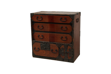 vintage wooden box  Japanese Traditional Tansu Chest of Drawers
