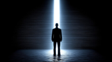 Drawn to the Light, A Silent Ocean Moment



