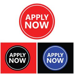 Obraz premium RED BANNER ILUSTRATION WHEEL ARROW APLLY NOW