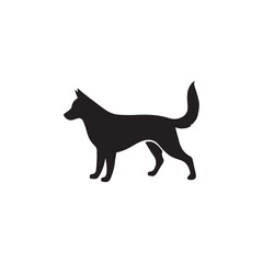 vector image of a dog
