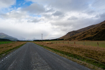 Gravel Road Through Rural Landscape