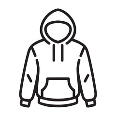 Obraz premium WebSimple Line Art Illustration of a Hoodie 