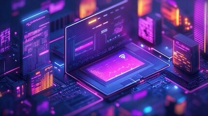 A digital marketing setup displays inbound ads and cross-feed optimizations to increase click-through rates and customer engagement