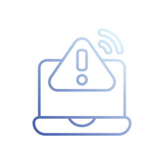 Obraz premium Network Caution icon vector