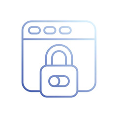 Web Password icon vector