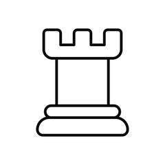 Fortress icon vector