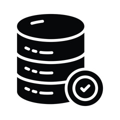 Grab this glyph icon of check database operation