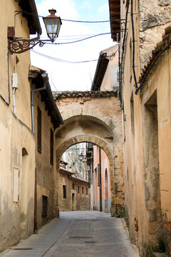 La Claustra Gate in the old town of Segovia city