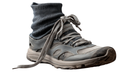 Hiking ankle support sleeve background isolated on a Transparent background, PNG file.