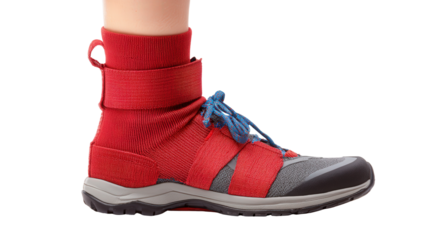 Hiking ankle support sleeve background isolated on a Transparent background, PNG file.