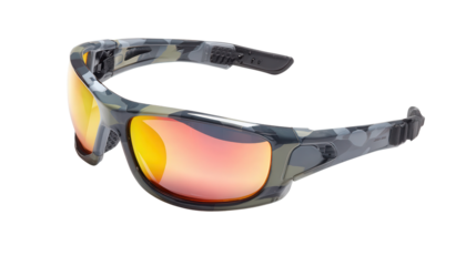Hiking sunglasses with UV protection background isolated on a Transparent background, PNG file.