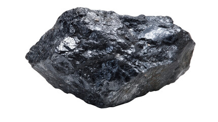 Kimberlite diamond ore host rock lump background isolated on a Transparent background, PNG file.