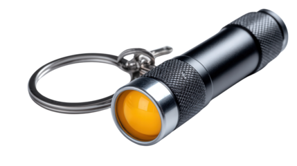 LED keychain light background isolated on a Transparent background, PNG file.