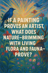 Sufi Poster on Logical and Visual Arguments for the Existence of God