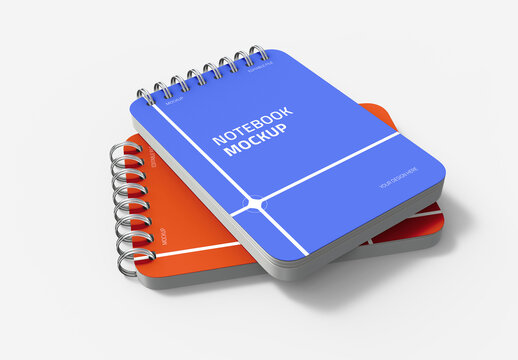 Notebook Mockup With Ring Binder