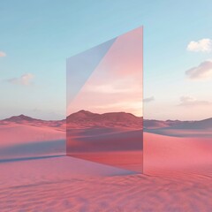 Sunset Over Mountains &ndash; Breathtaking Landscape with Clouds, Fog, and Golden Sky at Dusk