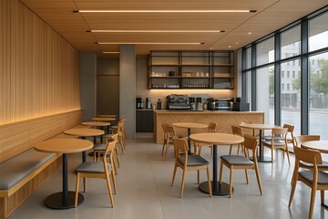 Fototapeta premium modern cafe