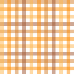 Gingham seamless pattern for autumn.Checkered tartan plaid repeat pattern in brown.Geometric vector illustration background wallpaper for fabric and prints.