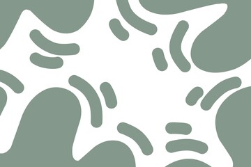 Green Organic Abstract Seamless Pattern