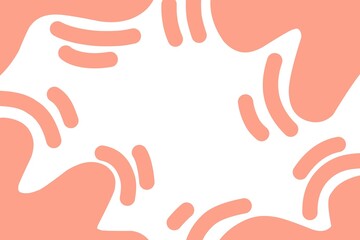 Fototapeta premium Peach Abstract Seamless Hand-Drawn Pattern background