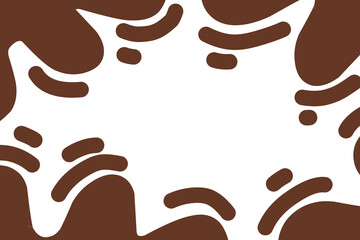 Chocolate Brown Abstract Seamless Pattern