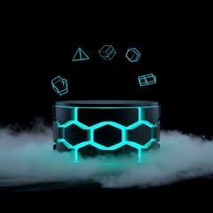 Attractive product display podium