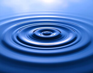 Rippling blue water