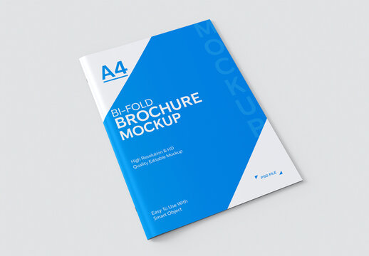 A4 Bi-Fold Brochure Mockup