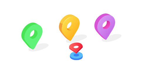 set of colorful balloons