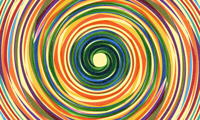 Fun colorful abstract background in doodle style. Simple playful design with hand drawn overlay shapes. Children style colored scribble banner background with doodle rough lines. Playful abstract bg