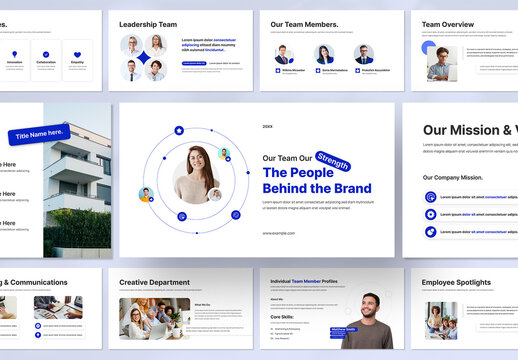 Modern Company Team Presentation Slide Template