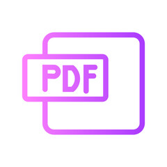 pdf gradient icon