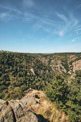 Canyon in Harz Germany. High quality photo