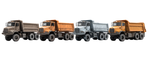 Studio-Lit Premium Detailed Four soil stabilization truck digital artwork, commercial stock asset, ideal for advertising and print projects, creative projects, HD asset