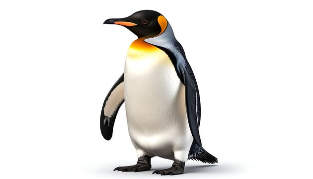 Emperor penguin side view